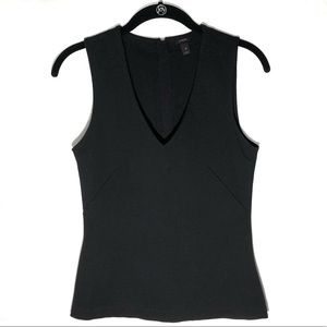 J Crew Structured Blouse V Neck Ponte Shell Top